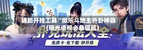 辅助开挂工具“微乐斗地主外卦神器”(曝光透视必备猫腻)-第1张图片