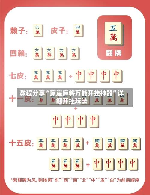 教程分享“琼崖麻将万能开挂神器”详细开挂玩法-第3张图片