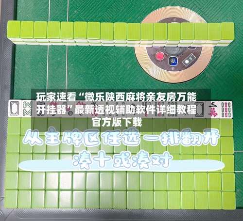 玩家速看“微乐陕西麻将亲友房万能开挂器”最新透视辅助软件详细教程官方版下载-第2张图片