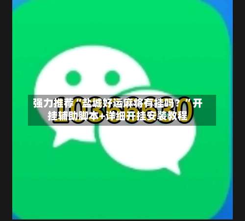 强力推荐“盐城好运麻将有挂吗？”开挂辅助脚本+详细开挂安装教程-第1张图片