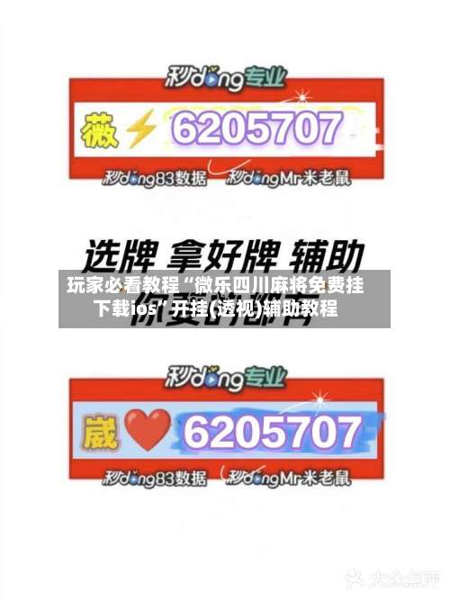 玩家必看教程“微乐四川麻将免费挂下载ios	”开挂(透视)辅助教程-第1张图片