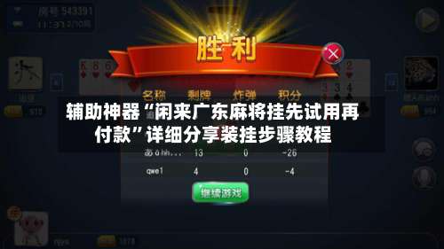 辅助神器“闲来广东麻将挂先试用再付款	”详细分享装挂步骤教程-第2张图片