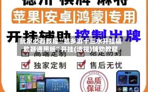 玩家必看教程“越乡游十三水开挂辅助器通用版”开挂(透视)辅助教程-第1张图片