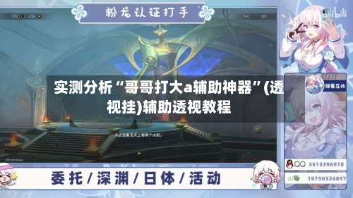 实测分析“哥哥打大a辅助神器	”(透视挂)辅助透视教程-第2张图片