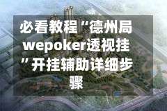 必看教程“德州局wepoker透视挂”开挂辅助详细步骤-第3张图片