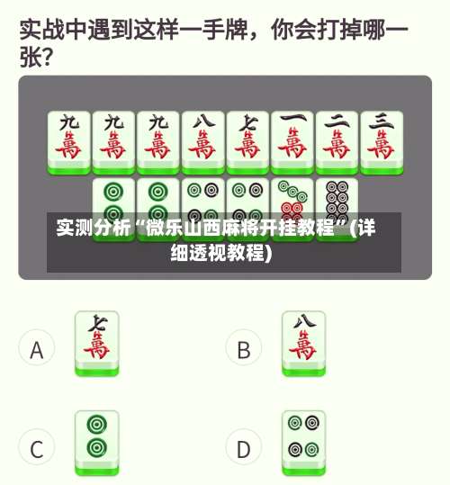 实测分析“微乐山西麻将开挂教程”(详细透视教程)-第2张图片