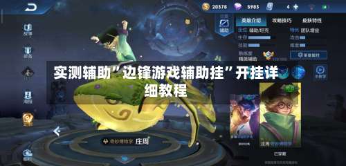 实测辅助	”边锋游戏辅助挂”开挂详细教程-第1张图片