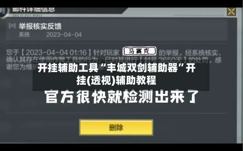 开挂辅助工具“丰城双剑辅助器	”开挂(透视)辅助教程-第1张图片
