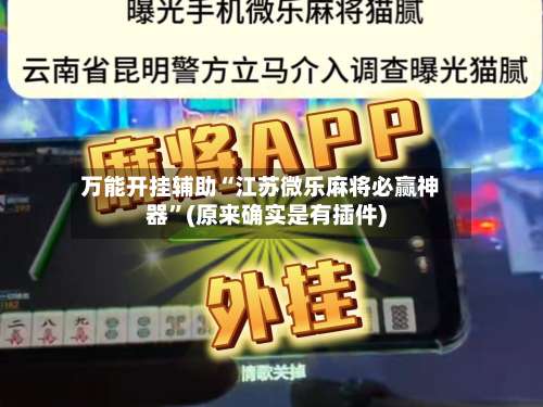 万能开挂辅助“江苏微乐麻将必赢神器	”(原来确实是有插件)-第2张图片
