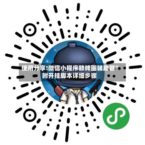使用分享!微信小程序赣牌圈辅助器	”附开挂脚本详细步骤-第3张图片