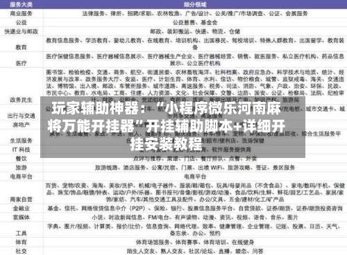 玩家辅助神器：“小程序微乐河南麻将万能开挂器”开挂辅助脚本+详细开挂安装教程-第3张图片
