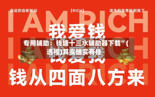 专用辅助：钱塘十三水辅助器下载	”(透视)其实确实有挂-第2张图片