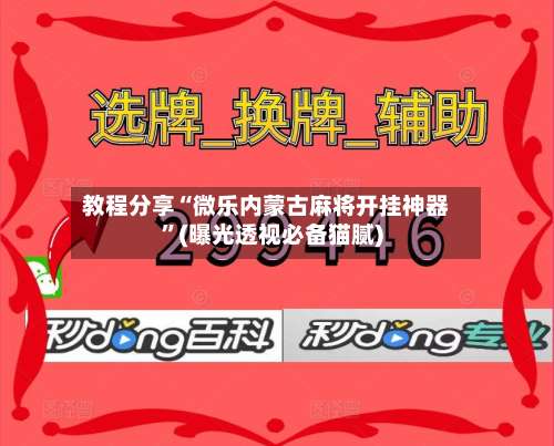 教程分享“微乐内蒙古麻将开挂神器	”(曝光透视必备猫腻)-第1张图片