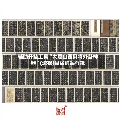 辅助开挂工具“大唐山西麻将外卦神器”(透视)其实确实有挂-第1张图片