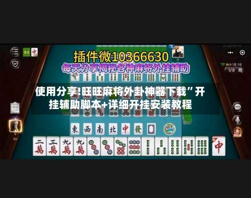 使用分享!旺旺麻将外卦神器下载	”开挂辅助脚本+详细开挂安装教程-第2张图片