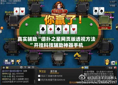 真实辅助“德扑之星网页版透视方法”开挂科技辅助神器手机-第1张图片