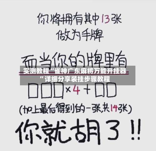 实测教程“雀神广东麻将万能开挂器	”详细分享装挂步骤教程-第2张图片