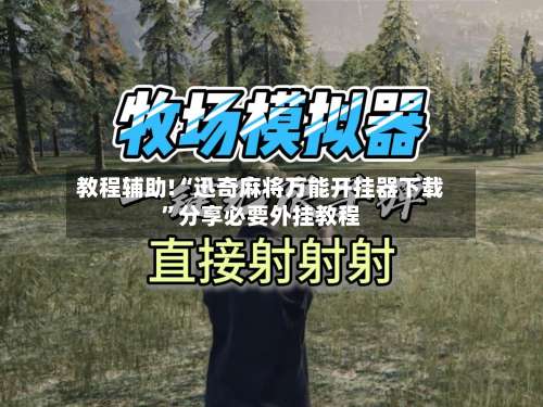 教程辅助!“迅奇麻将万能开挂器下载”分享必要外挂教程-第3张图片