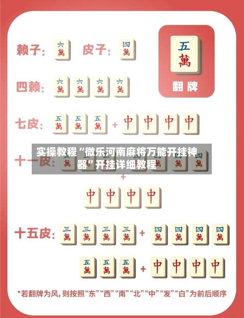 实操教程“微乐河南麻将万能开挂神器”开挂详细教程-第1张图片