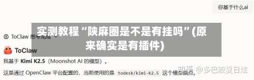 实测教程“陕麻圈是不是有挂吗”(原来确实是有插件)-第3张图片