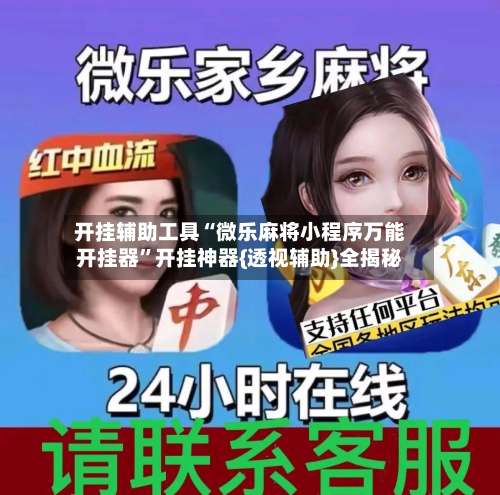 开挂辅助工具“微乐麻将小程序万能开挂器	”开挂神器{透视辅助}全揭秘-第2张图片