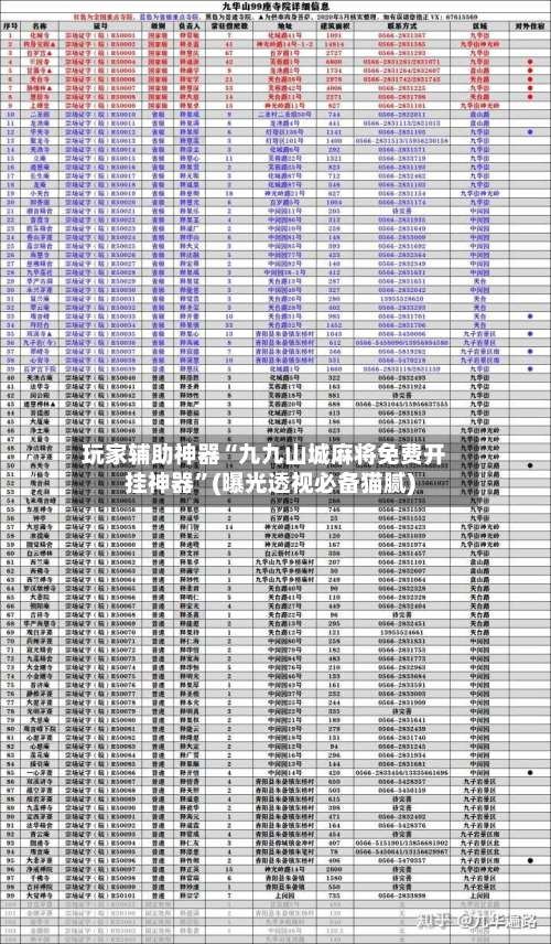 玩家辅助神器“九九山城麻将免费开挂神器”(曝光透视必备猫腻)-第2张图片