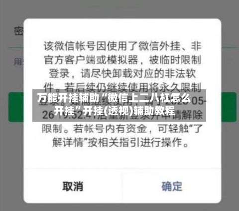 万能开挂辅助“微信上二八杠怎么开挂”开挂(透视)辅助教程-第3张图片