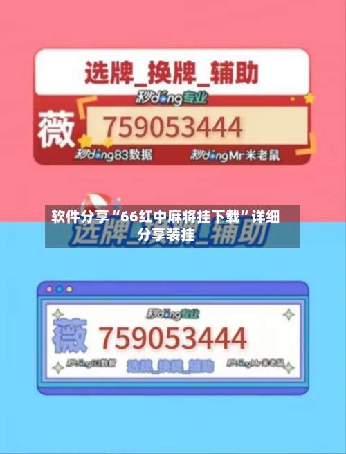软件分享“66红中麻将挂下载”详细分享装挂-第2张图片