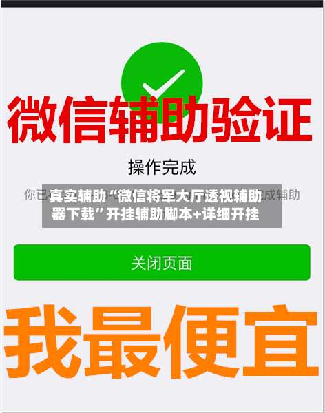 真实辅助“微信将军大厅透视辅助器下载”开挂辅助脚本+详细开挂-第1张图片