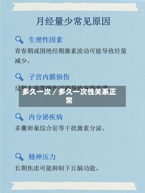 多久一次／多久一次性关系正常-第1张图片