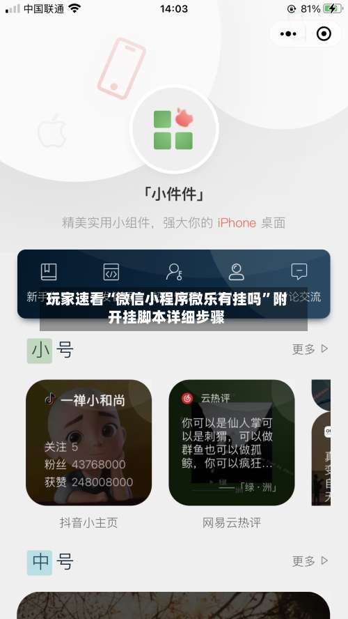 玩家速看“微信小程序微乐有挂吗”附开挂脚本详细步骤-第1张图片