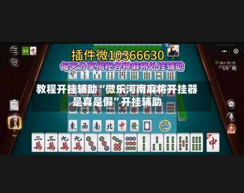 教程开挂辅助“微乐河南麻将开挂器是真是假”开挂辅助-第1张图片