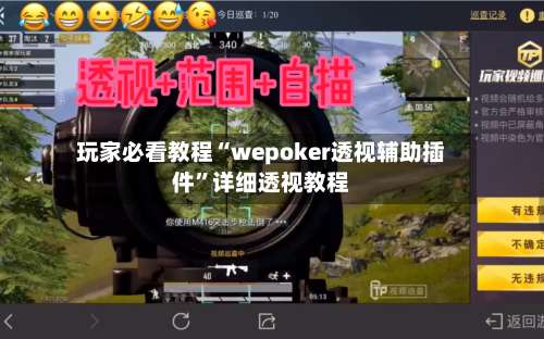 玩家必看教程“wepoker透视辅助插件	”详细透视教程-第2张图片