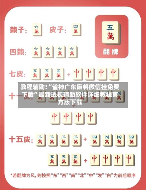 教程辅助!“雀神广东麻将微信挂免费下载”最新透视辅助软件详细教程官方版下载-第1张图片