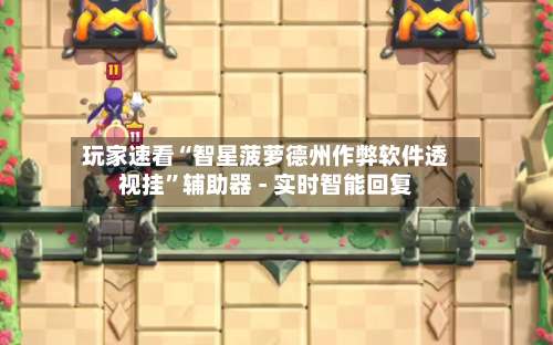 玩家速看“智星菠萝德州作弊软件透视挂”辅助器 - 实时智能回复-第2张图片