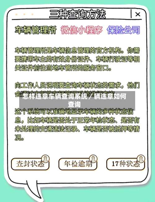 怎样违章车辆查询系统／辆违章如何查询-第1张图片