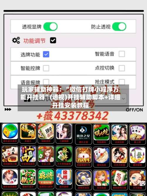 玩家辅助神器：“微信打牌小程序万能开挂器”(透视)开挂辅助脚本+详细开挂安装教程-第3张图片