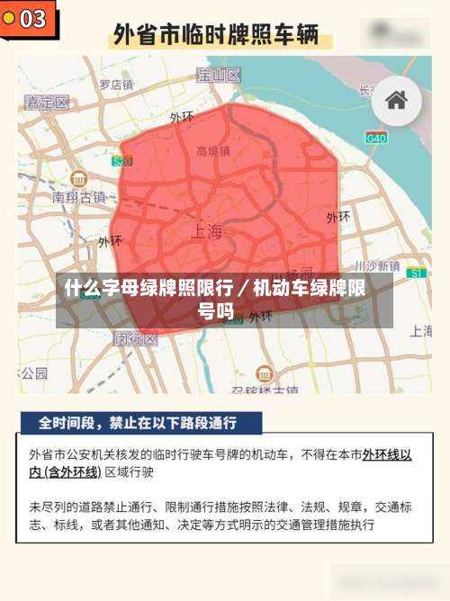 什么字母绿牌照限行／机动车绿牌限号吗-第1张图片