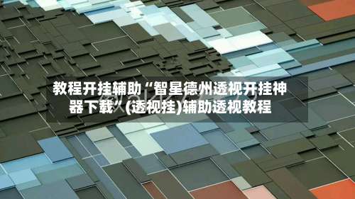 教程开挂辅助“智星德州透视开挂神器下载	”(透视挂)辅助透视教程-第2张图片