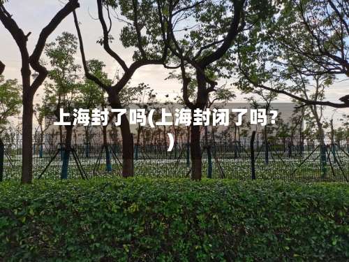 上海封了吗(上海封闭了吗?)-第2张图片