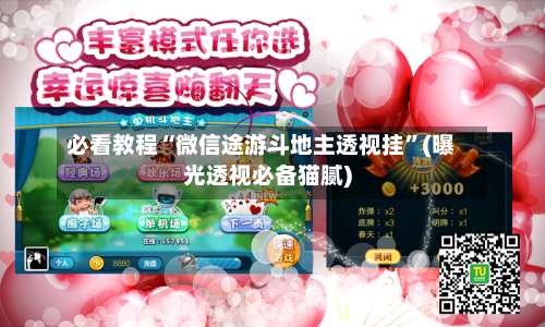 必看教程“微信途游斗地主透视挂	”(曝光透视必备猫腻)-第1张图片