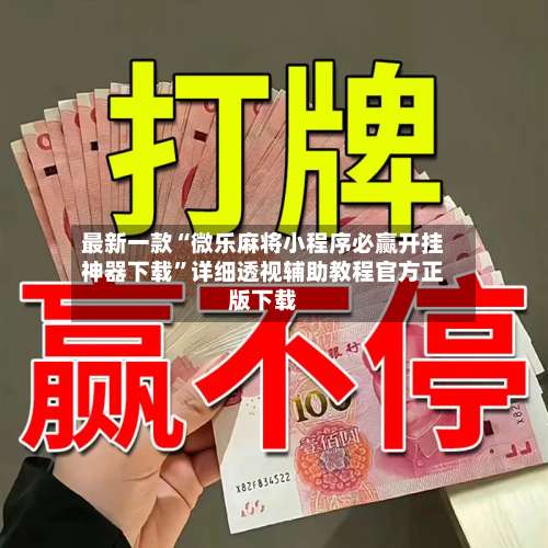 最新一款“微乐麻将小程序必赢开挂神器下载”详细透视辅助教程官方正版下载-第3张图片
