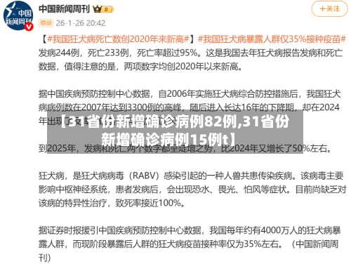 【31省份新增确诊病例82例,31省份新增确诊病例15例t】-第1张图片