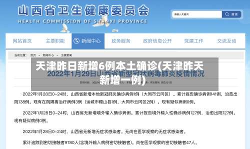 天津昨日新增6例本土确诊(天津昨天新增一例)-第1张图片