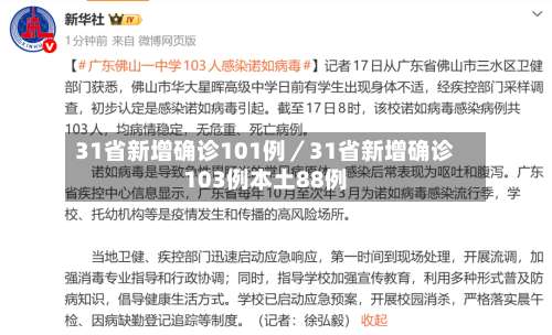 31省新增确诊101例/31省新增确诊103例本土88例-第1张图片