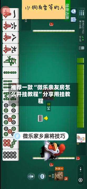 推荐一款“微乐亲友房怎么开挂教程”分享用挂教程-第1张图片