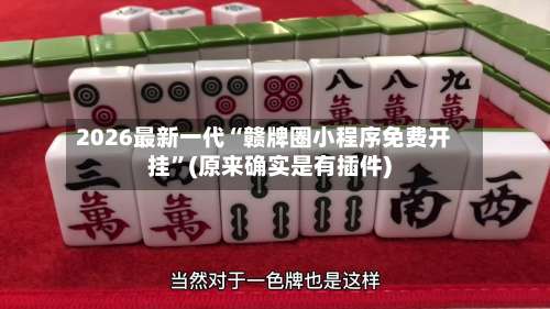 2026最新一代“赣牌圈小程序免费开挂	”(原来确实是有插件)-第1张图片