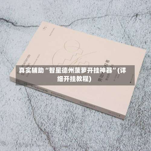 真实辅助“智星德州菠萝开挂神器”(详细开挂教程)-第3张图片