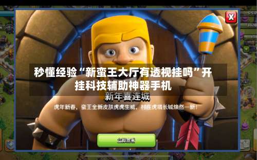 秒懂经验“新蛮王大厅有透视挂吗	”开挂科技辅助神器手机-第1张图片