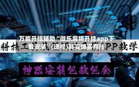 万能开挂辅助“微乐麻将开挂app下载安装”(透视)其实确实有挂-第3张图片